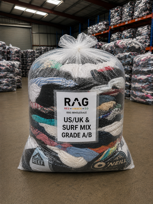 25kg - U.S/U.K & Surf Clothing Mix - Grade A/B