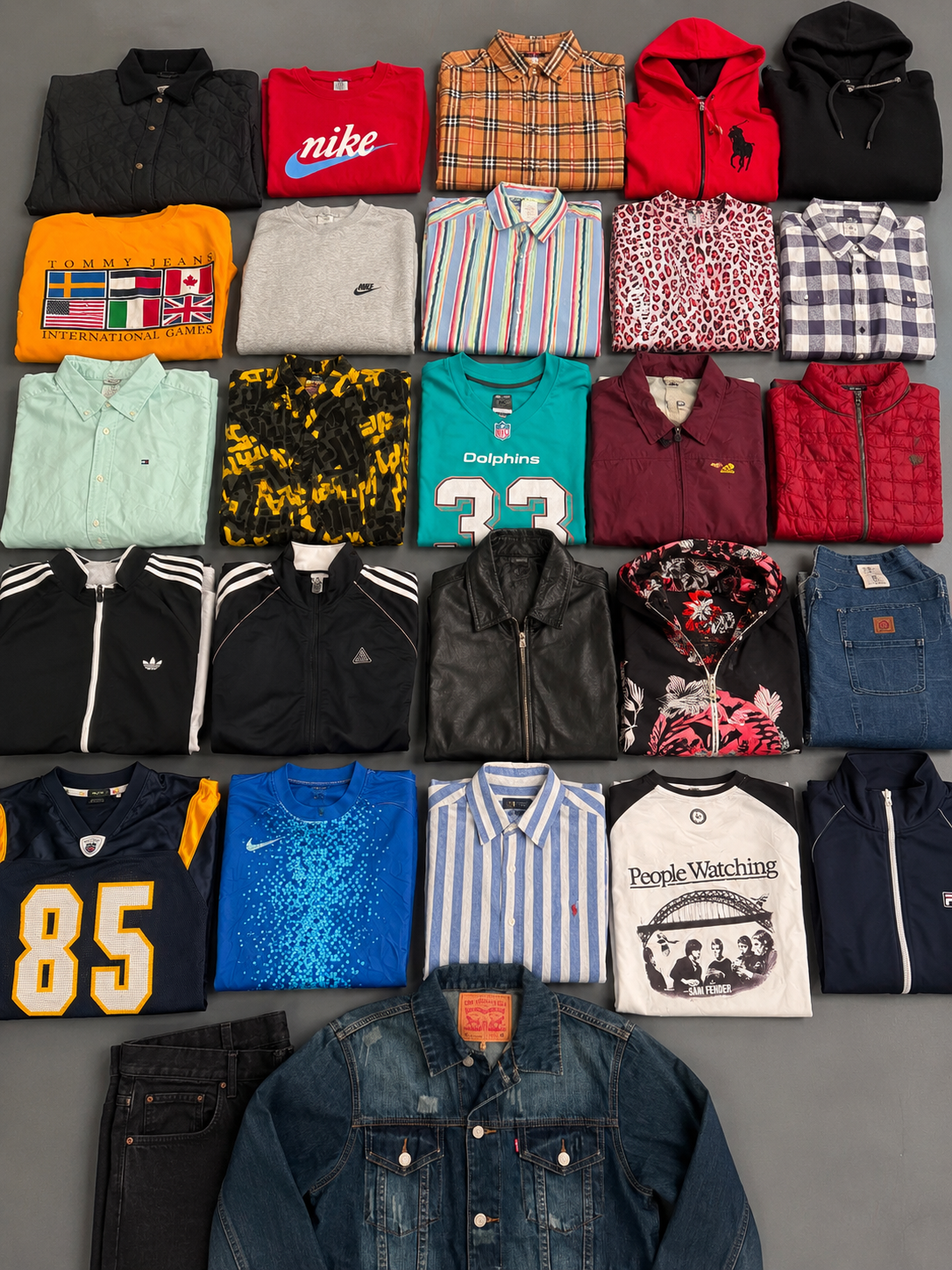 25kg - Vintage Clothing Mix - Grade A